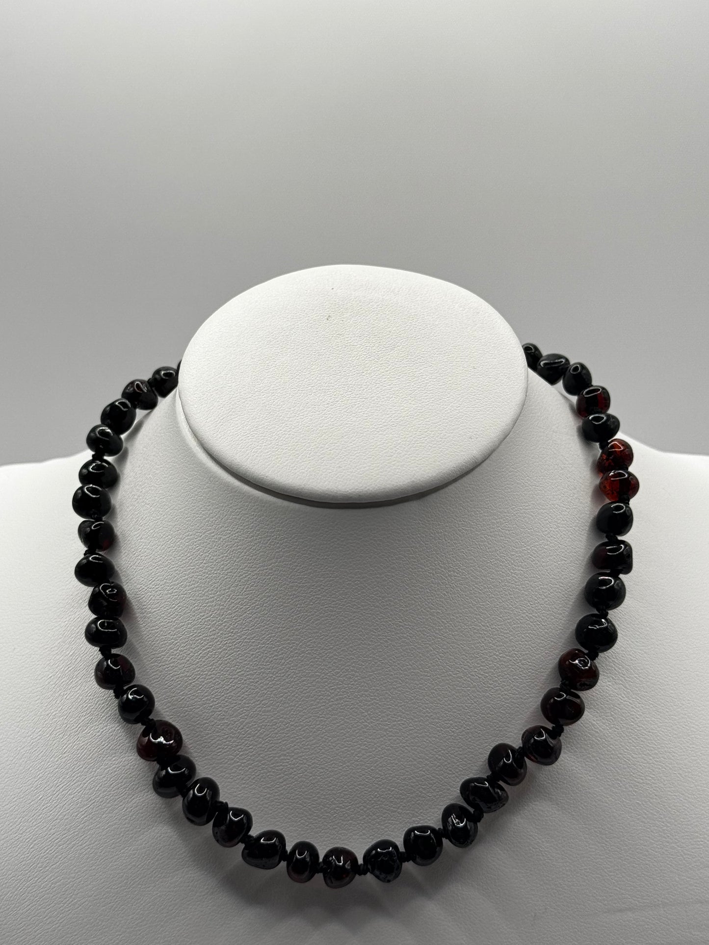 Amber Baby Polish Cherry Baroque Necklace