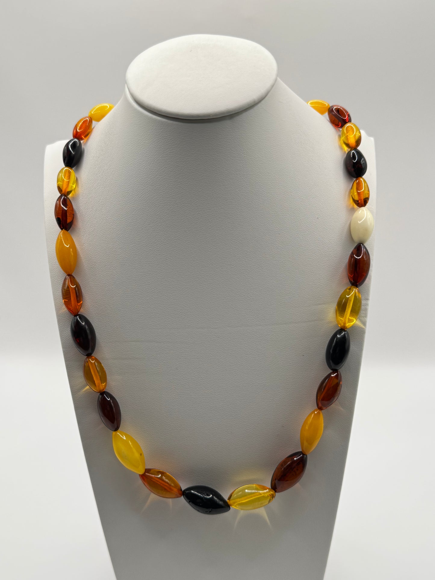 Amber Adults Polish Multi Bean Necklace
