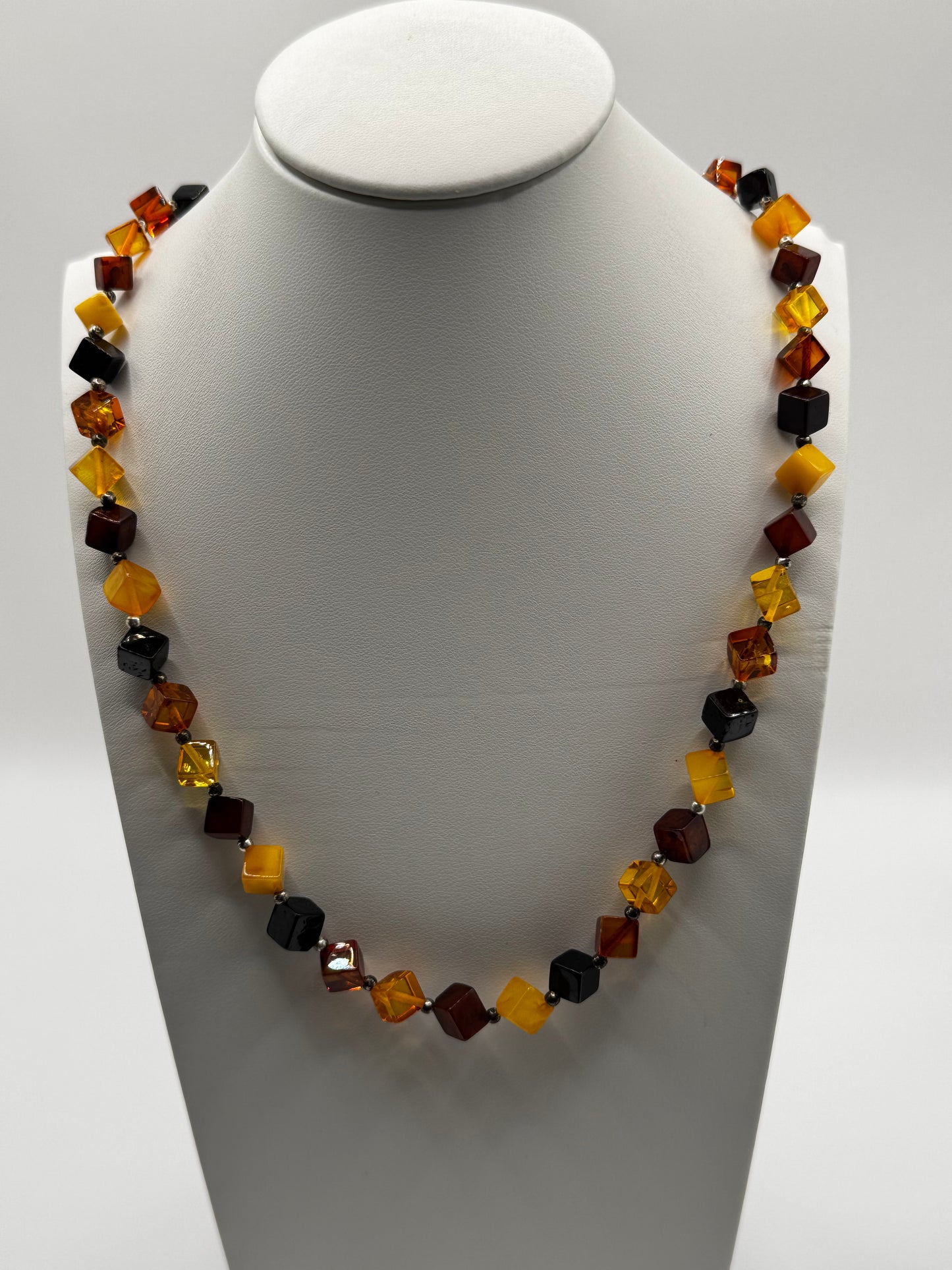Amber Adults Polish Multi Cube Necklace