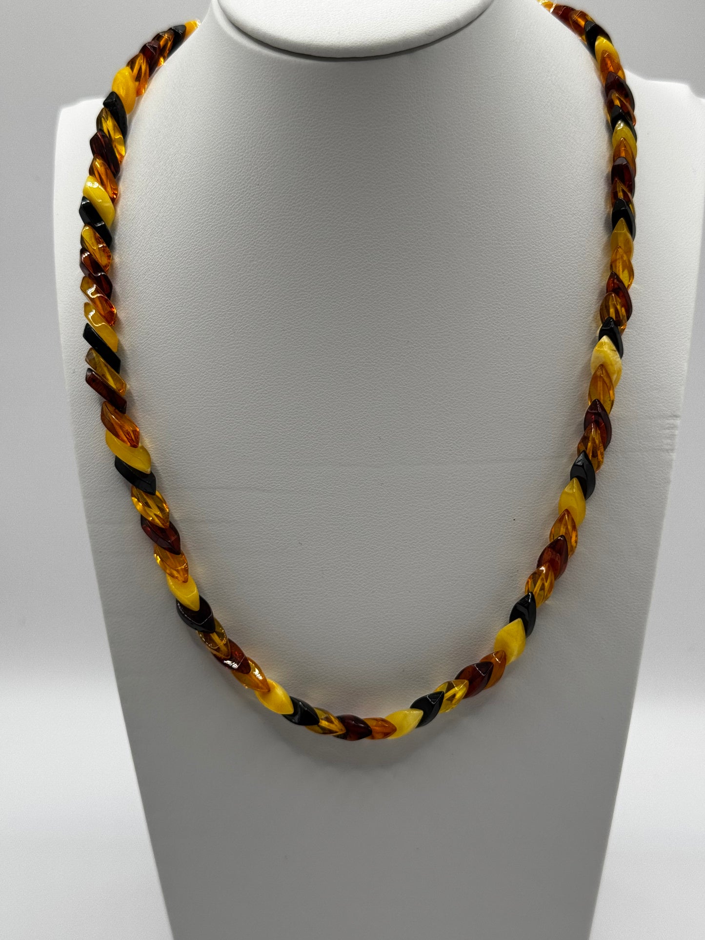 Amber Adults Polish Multi Snake Shape Necklace