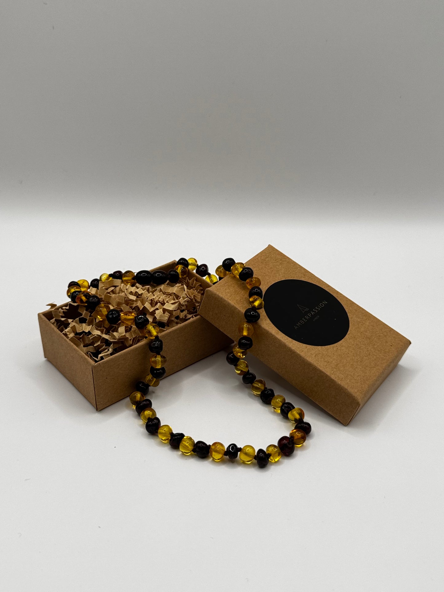 Amber Baby Polish Cherry/Lemon Baroque Necklace
