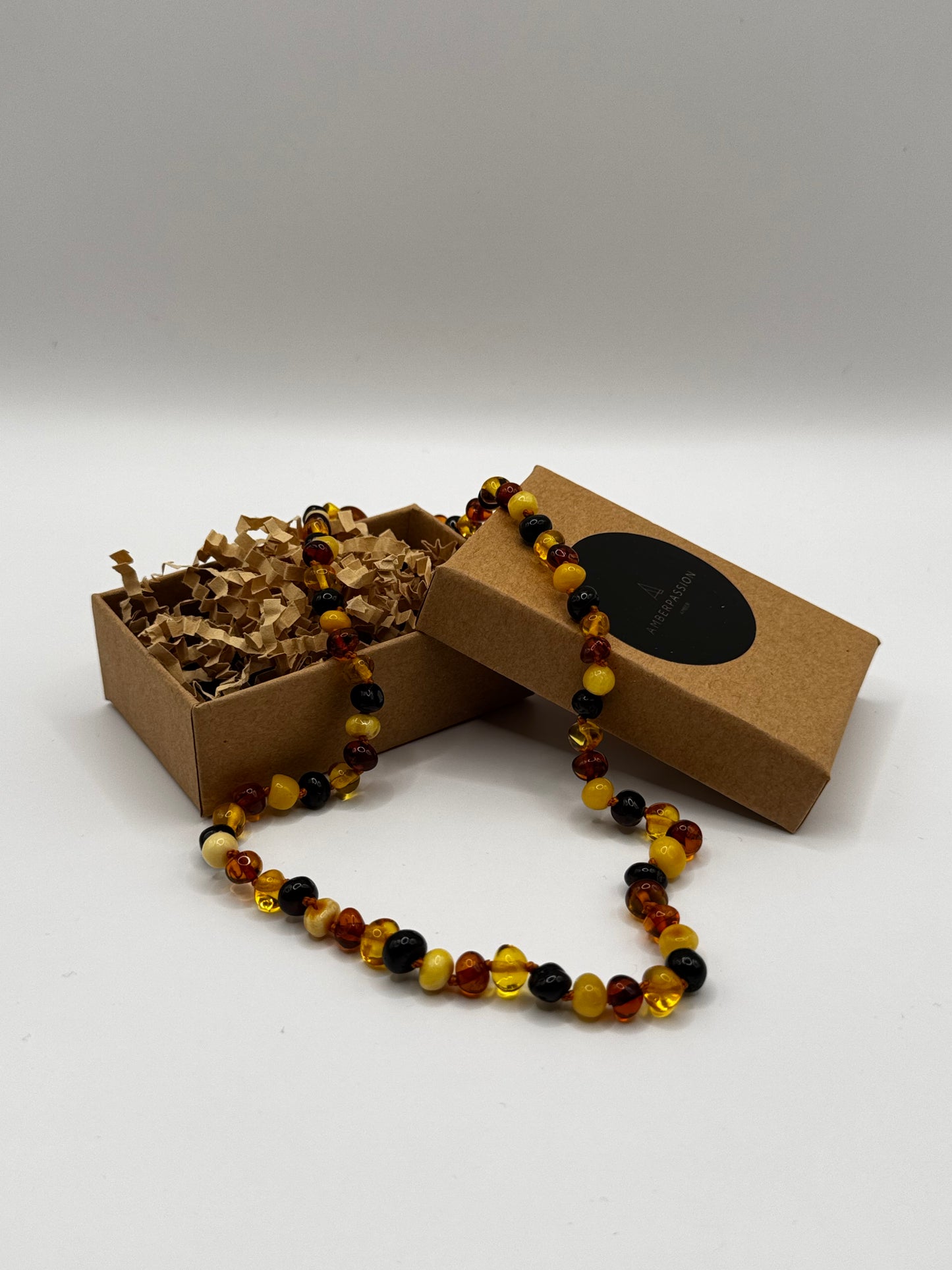 Amber Adults Polish Multi Baroque Necklace