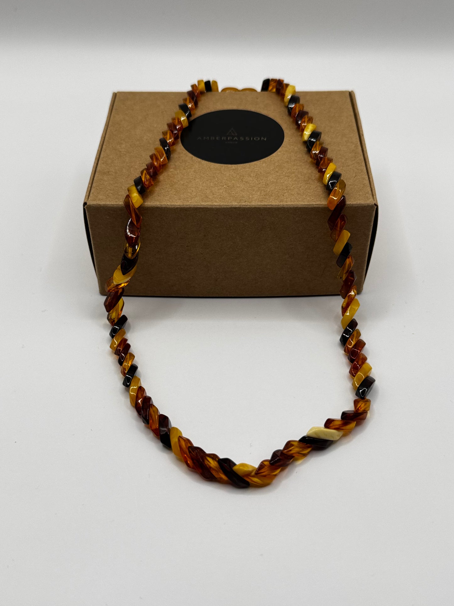 Amber Adults Polish Multi Snake Shape Necklace