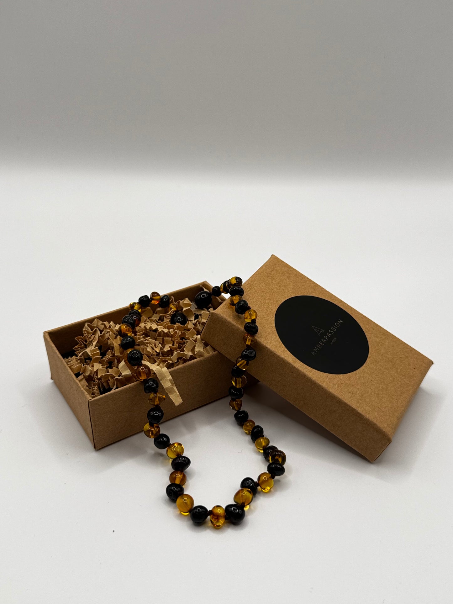 Amber Baby Polish Cherry/Cognac Baroque Necklace