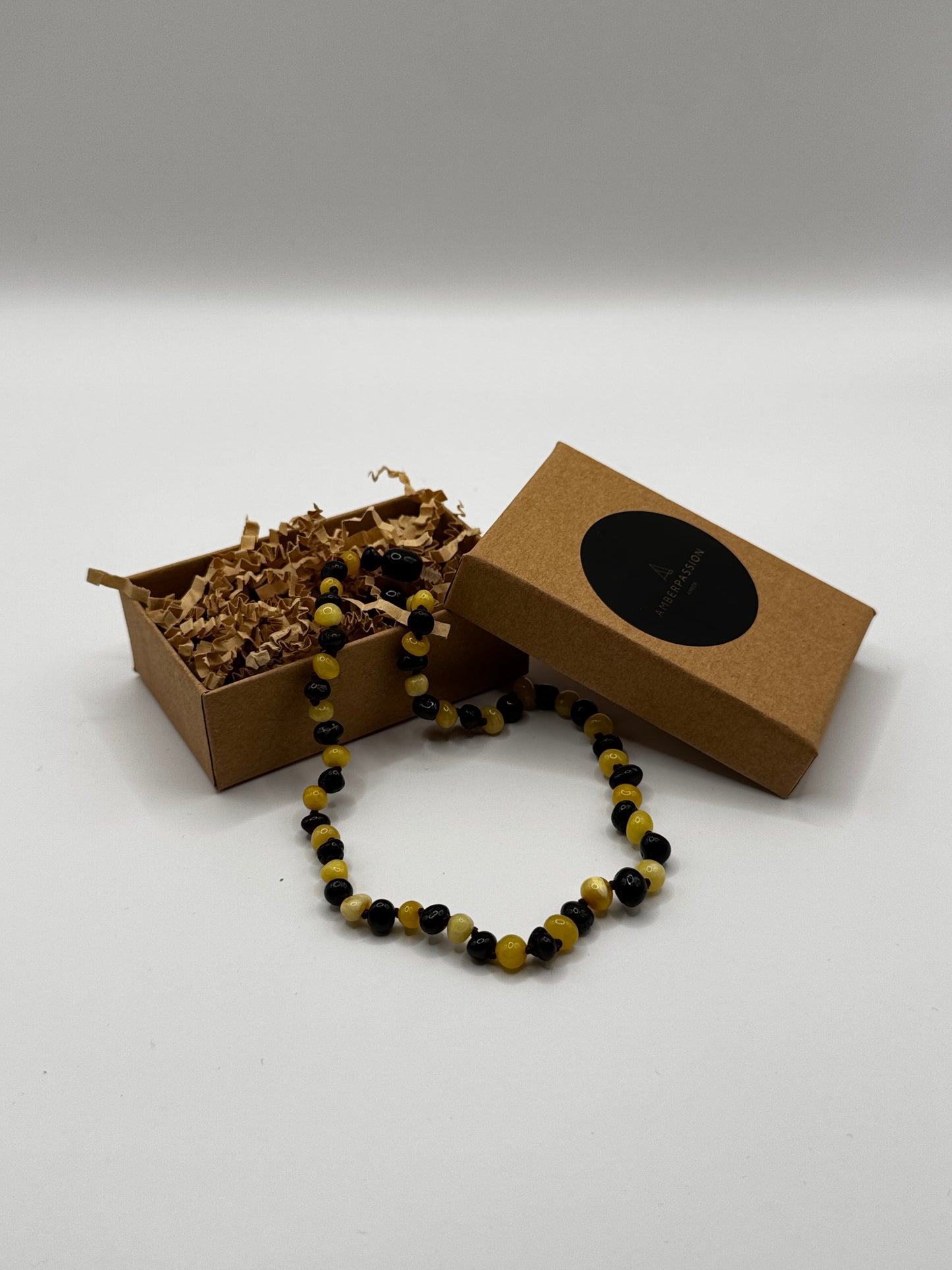 Amber Baby Polish Cherry/Milky Baroque Necklace