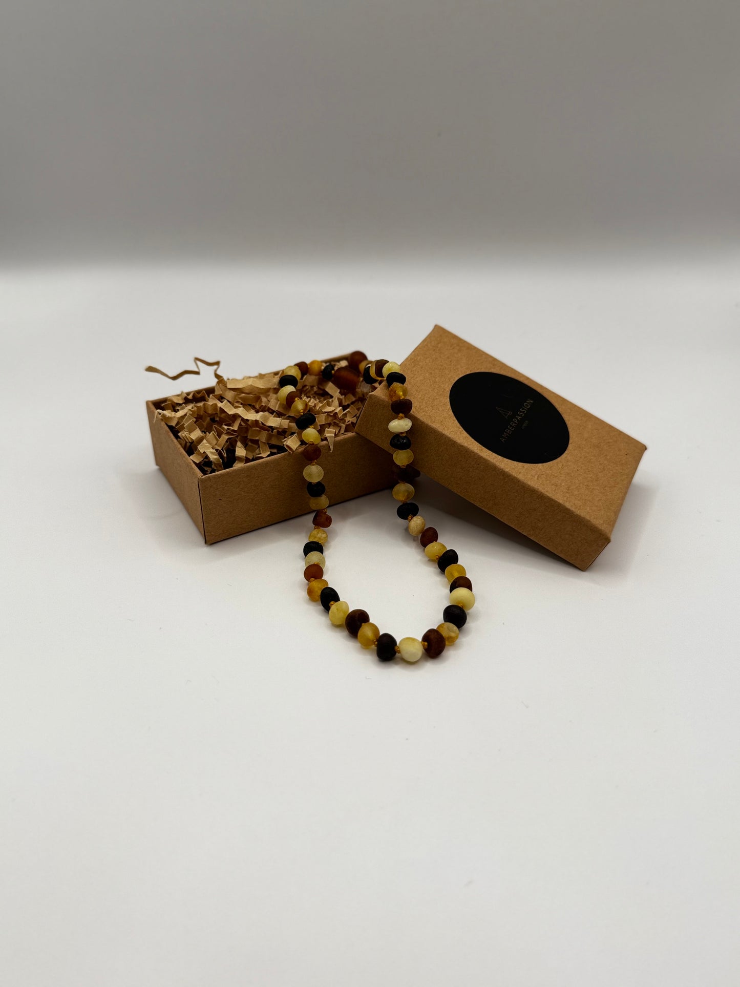 Amber Baby Raw Multi Baroque Necklace