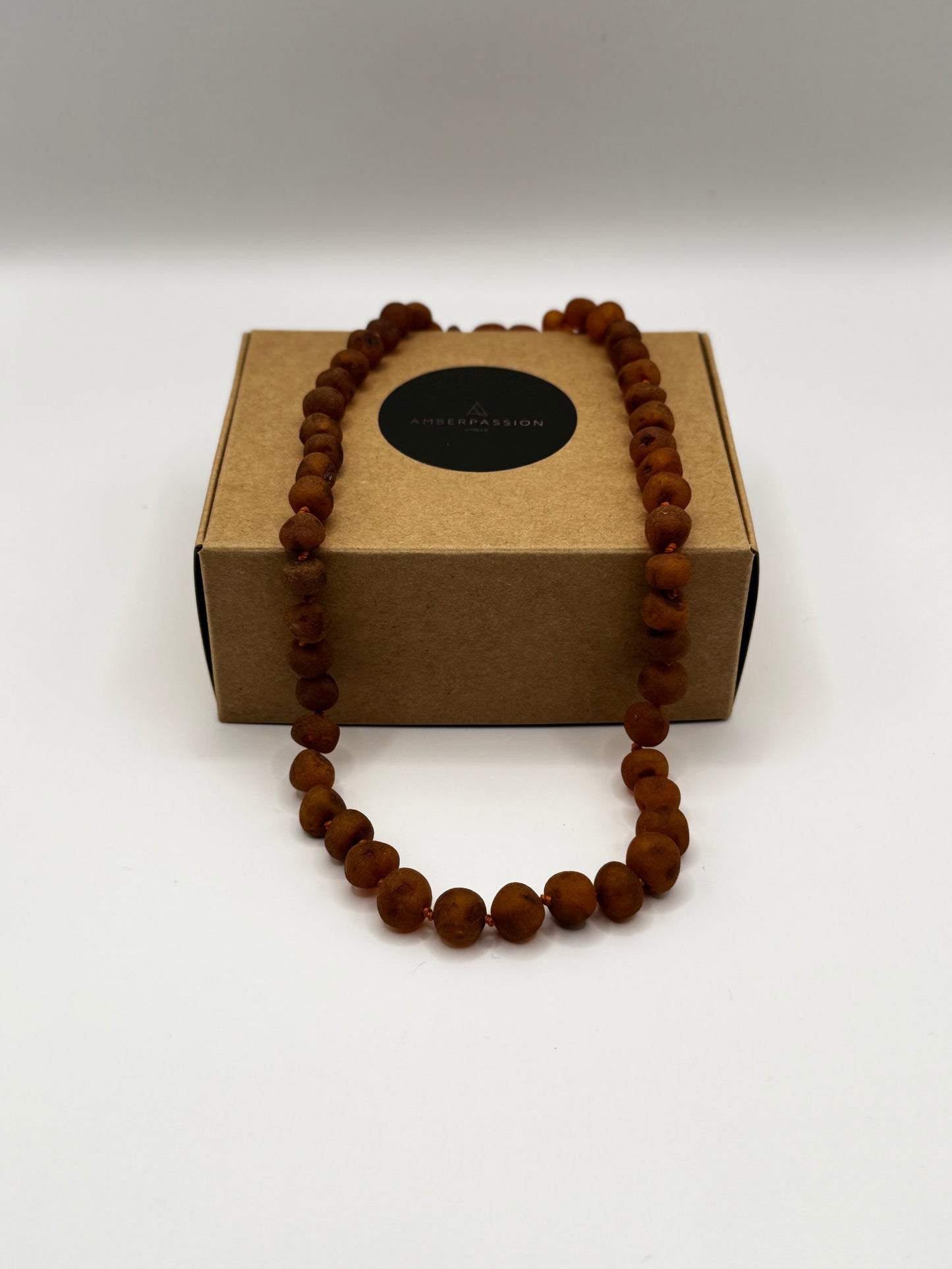 Amber Adults Raw Cognac Baroque Necklace
