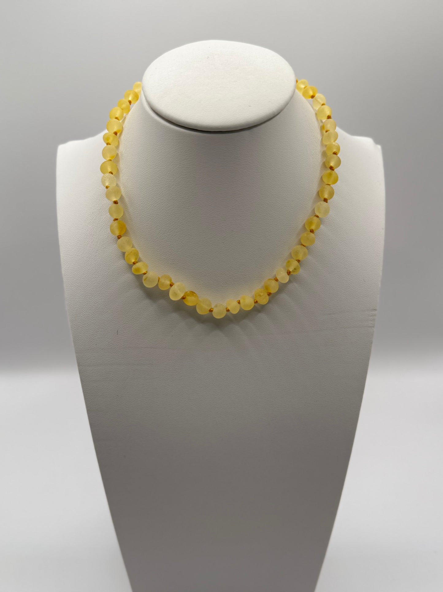 Amber Baby Raw Lemon Baroque Necklace