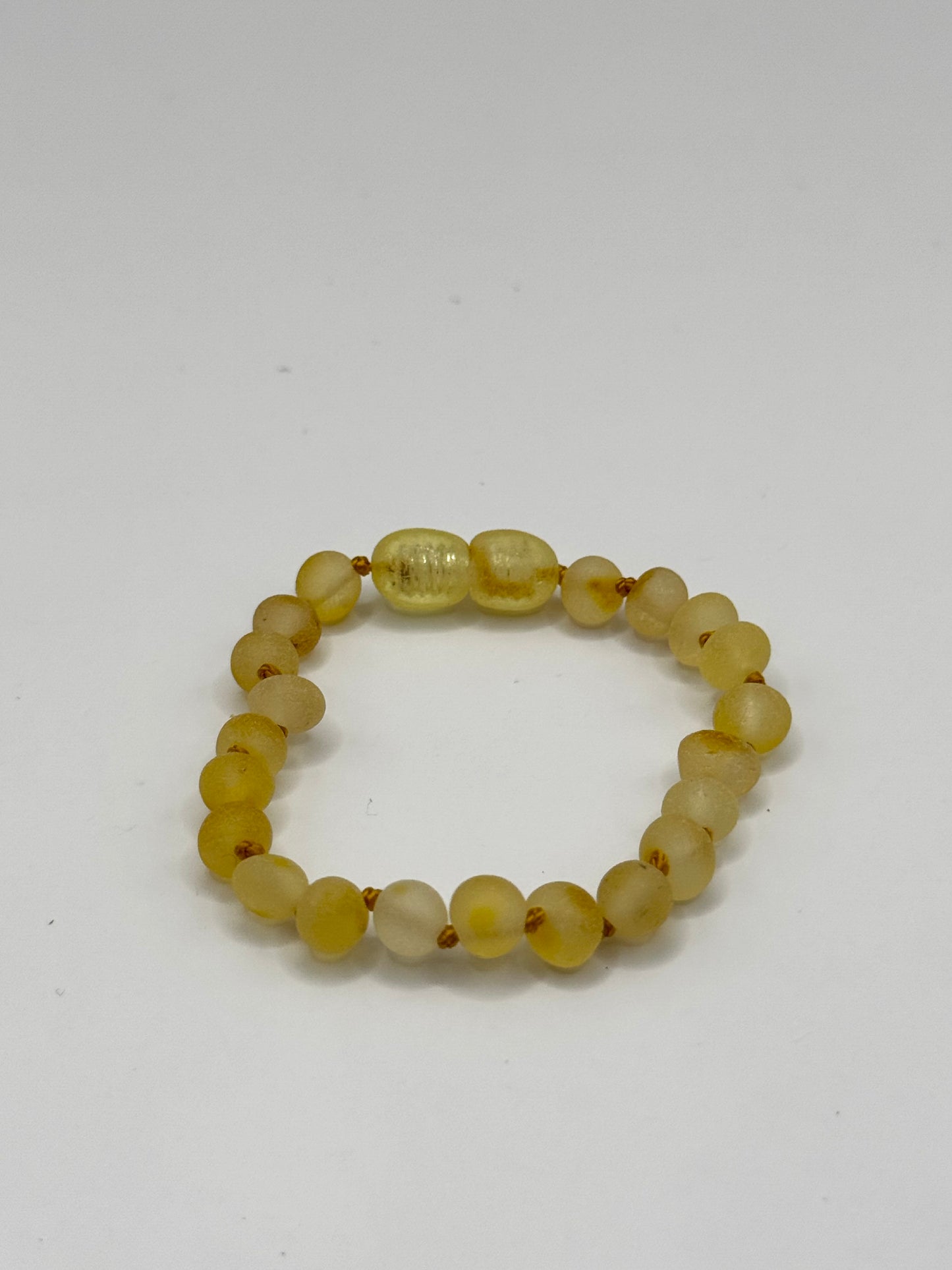 Amber Baby Raw Lemon Baroque Bracelet