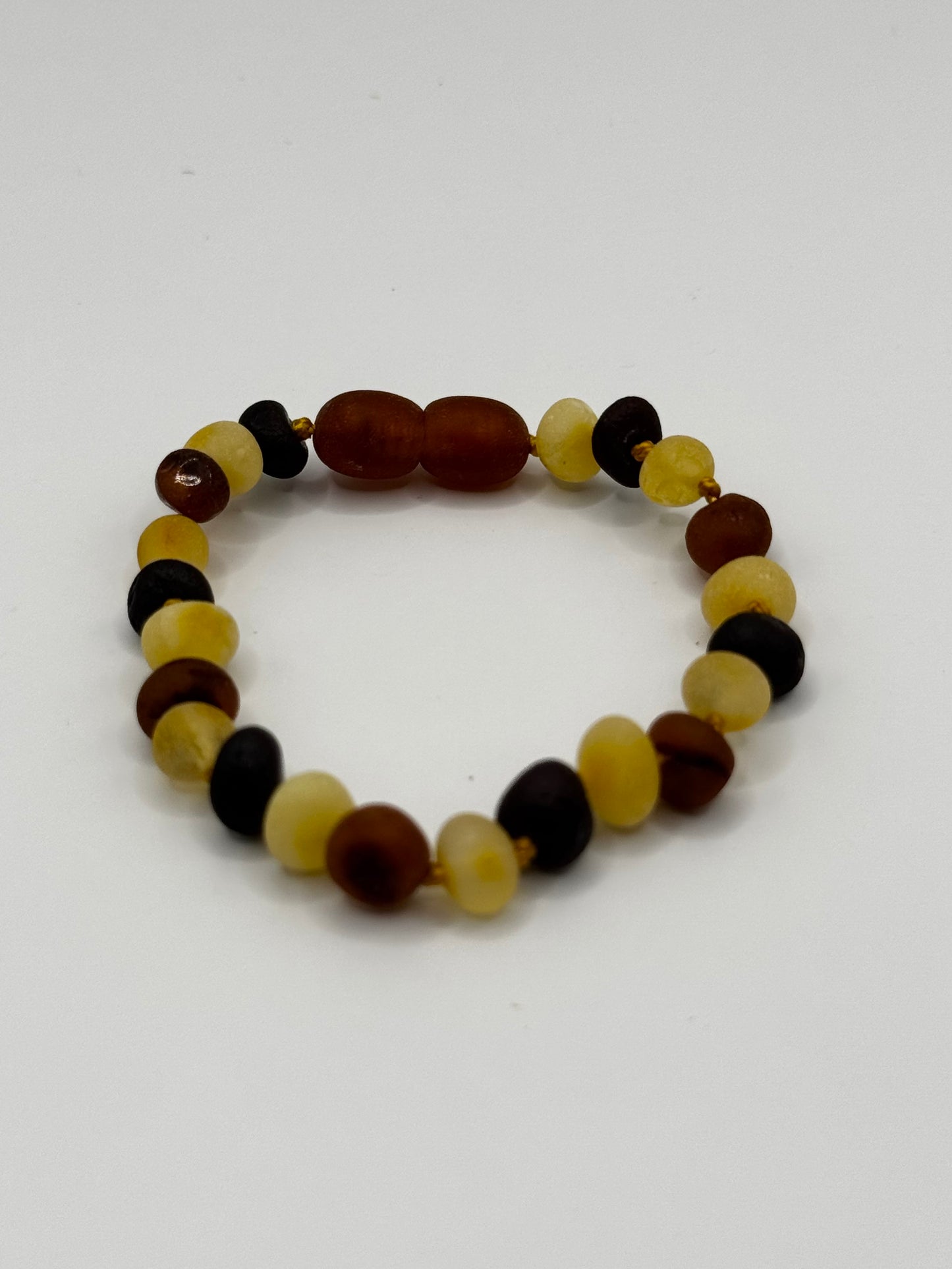Amber Baby Raw Multi Baroque Bracelet