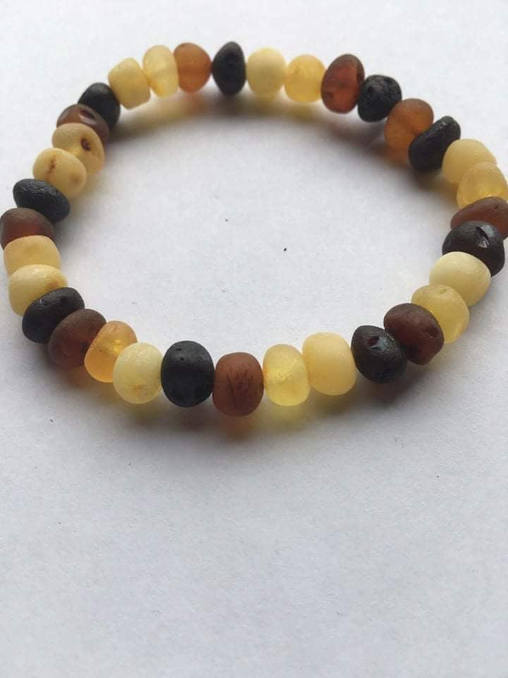 Amber Adults Raw Multi Baroque Bracelet