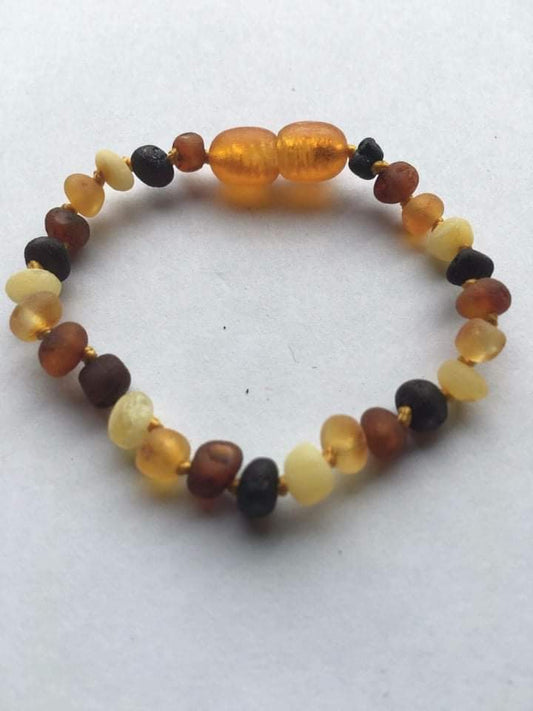 Amber Baby Bracelet Raw Multi