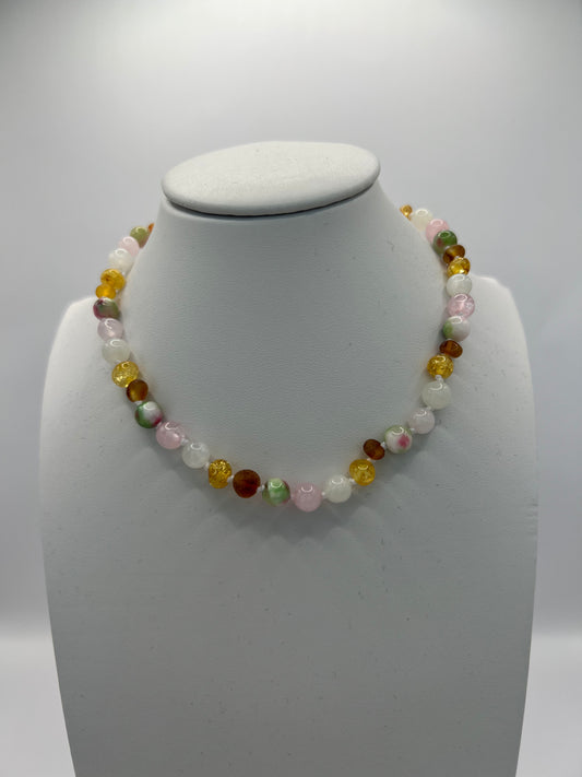 Amber/Natural Gemstones Baby Necklace