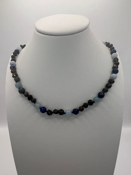 Amber/Natural Gemstones Baby Necklace