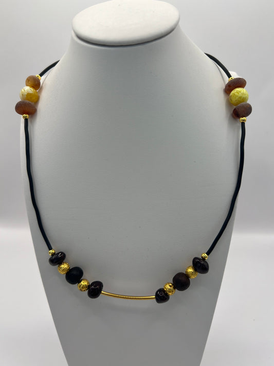 Amber/Natural Gemstones Adults Necklace