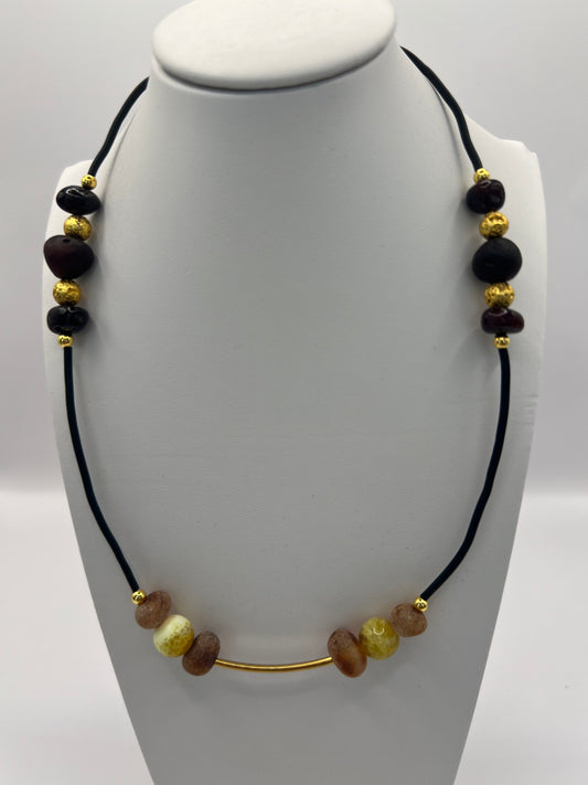 Amber/Natural Gemstones Adults Necklace