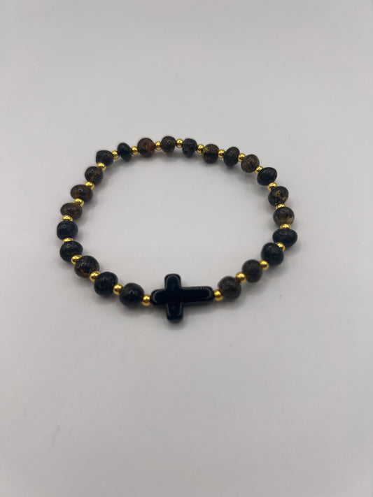 Amber Adults Polish Baroque Bracelet