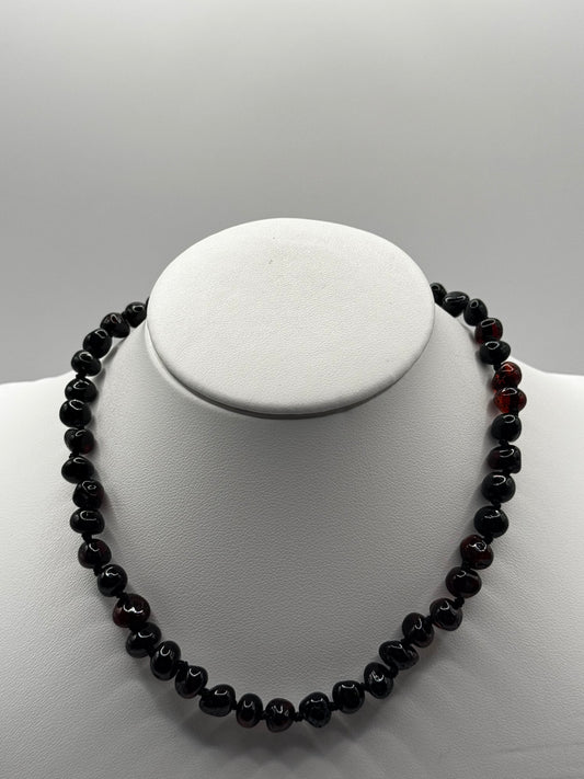 Amber Baby Polish Cherry Baroque Necklace