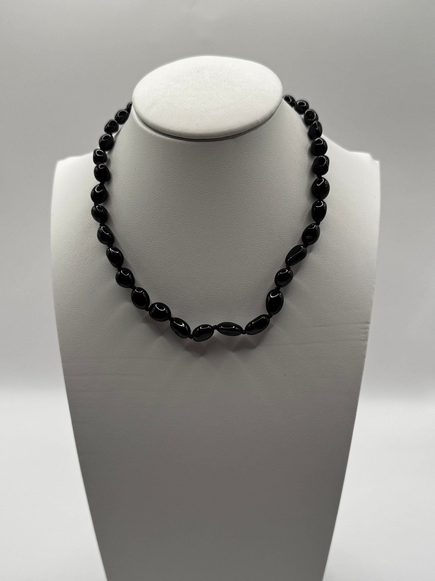 Amber Baby Polish Cherry Bean Necklace