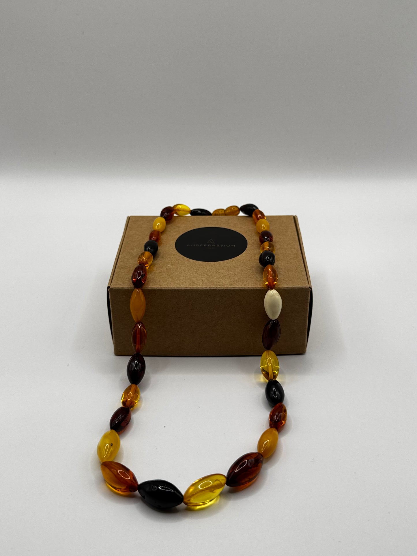 Amber Adults Polish Multi Bean Necklace