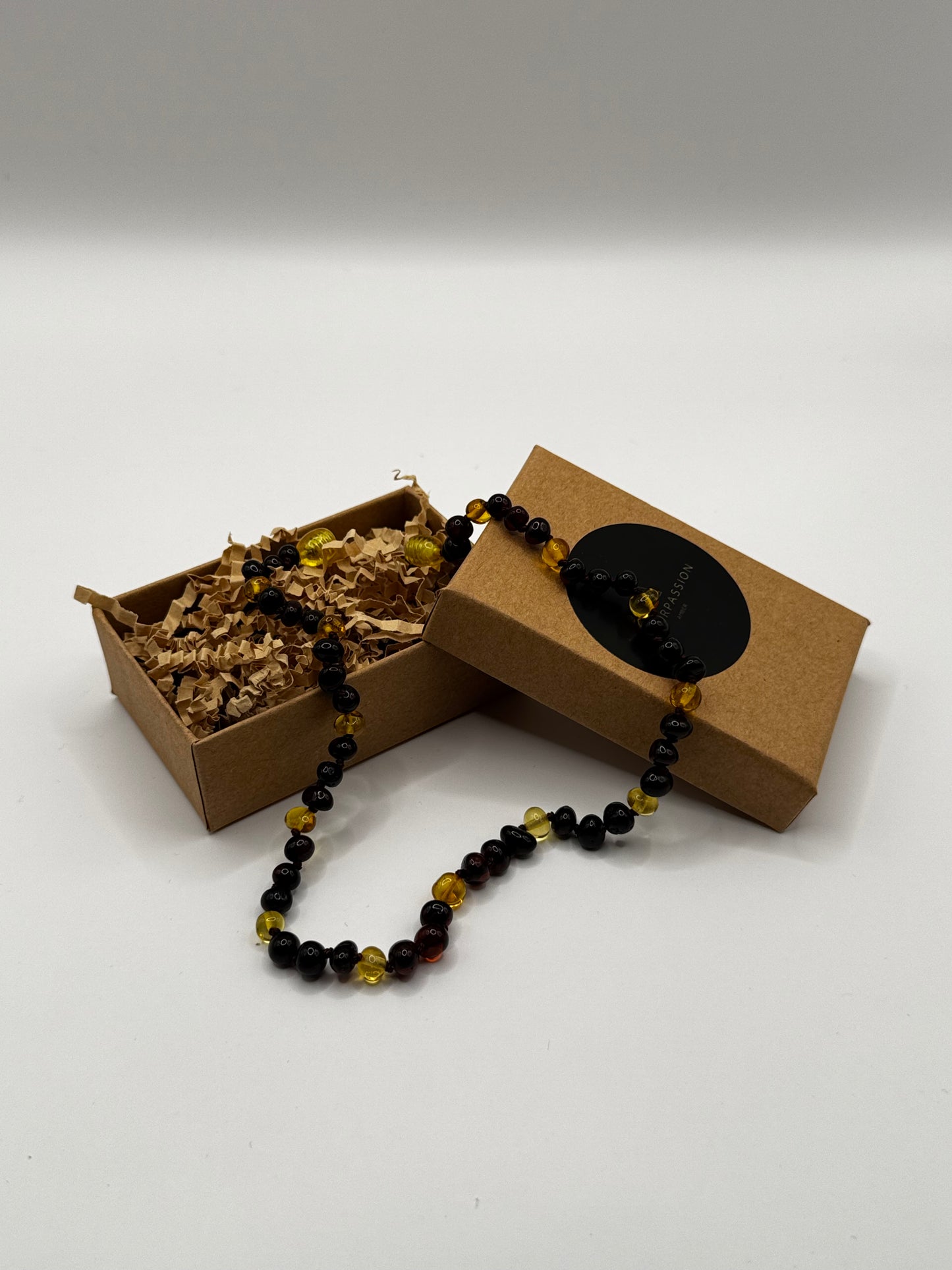 Amber Baby Polish Cherry/Lemon Baroque Necklace