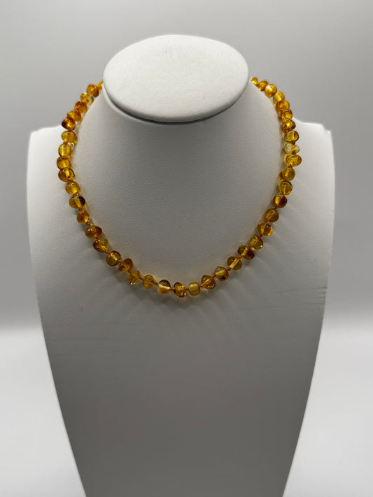 Amber Baby Polish Honey Baroque Necklace