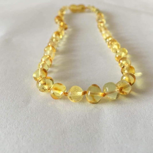 Amber Baby Necklace Polish Lemon