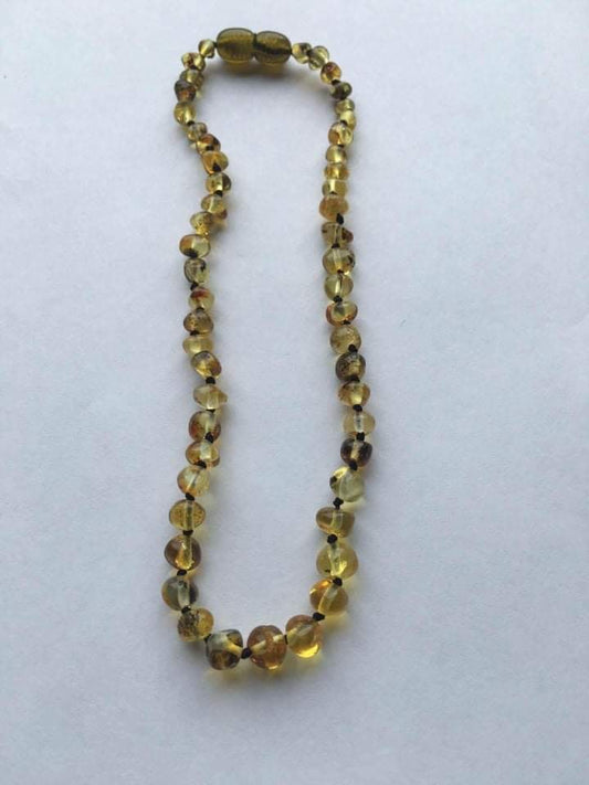 Amber Baby Necklace Polish Light Green